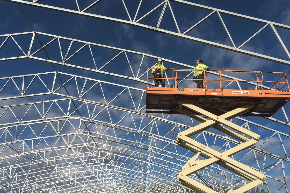 Industrial foundation work